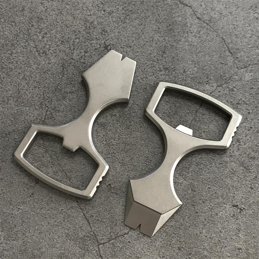 Handheld Crowbar-Style Bottle Opener and Emergency Glass Breaking Tool