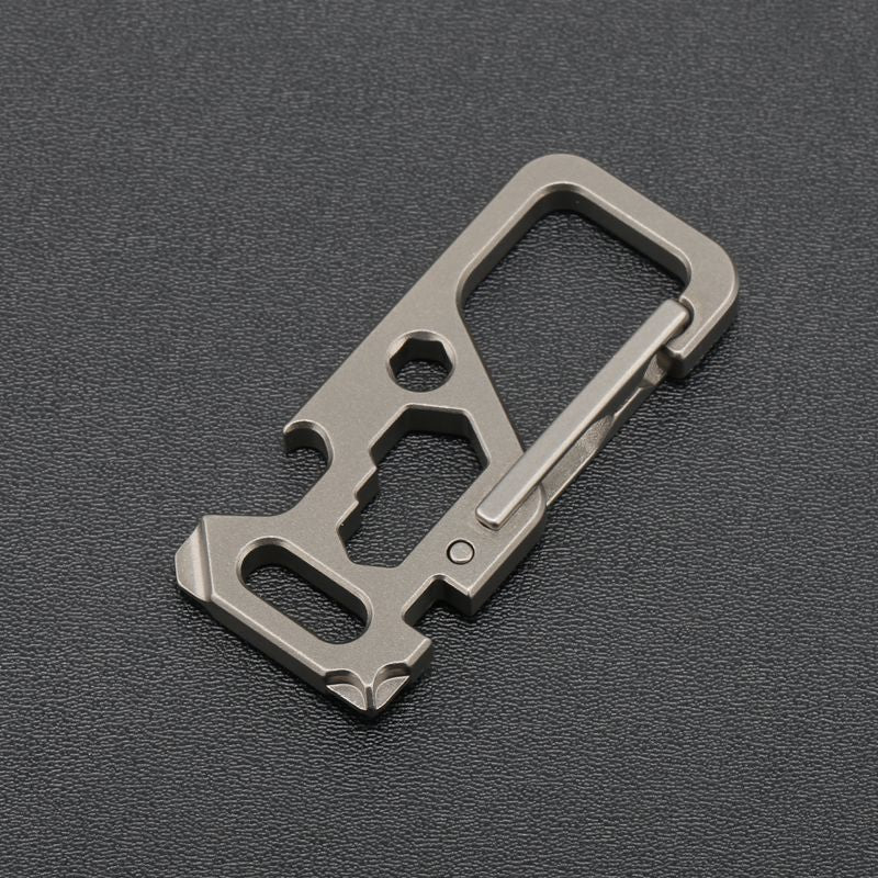 Titanium Key Ring Multi-Tool Carabiner Outdoor Gear