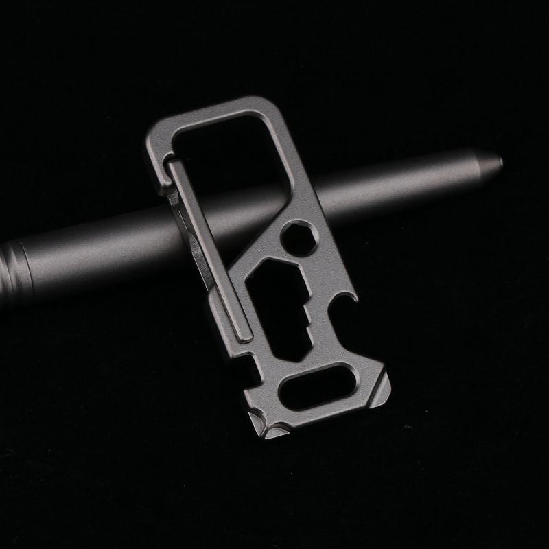 Titanium Key Ring Multi-Tool Carabiner Outdoor Gear