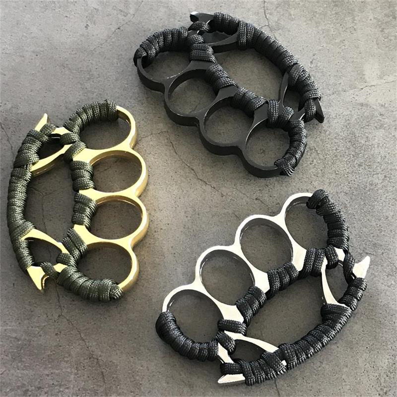 Brass Knuckles Duster for EDC Use with Window Breaking Capability