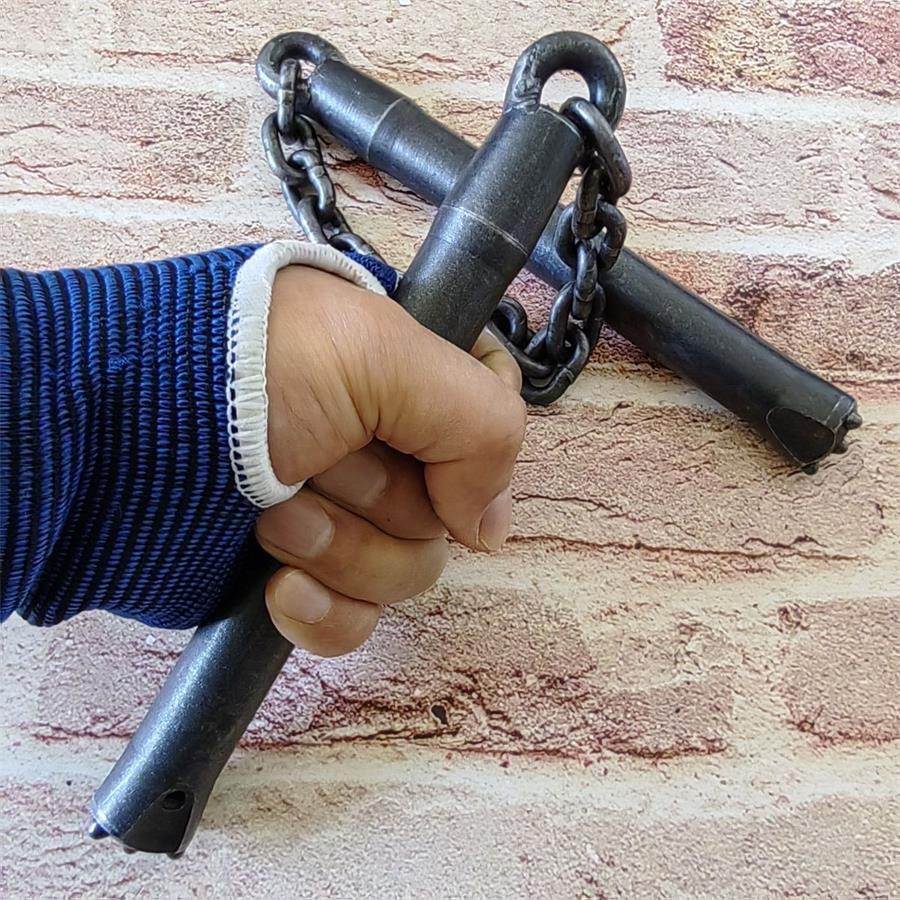 Premium Tungsten Steel Nunchucks with Heavy Handles for Window Breaking