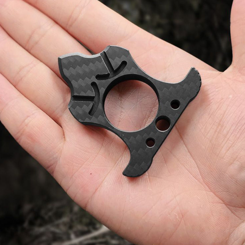 Single-Finger Carbon Fiber Knuckle Duster Protector