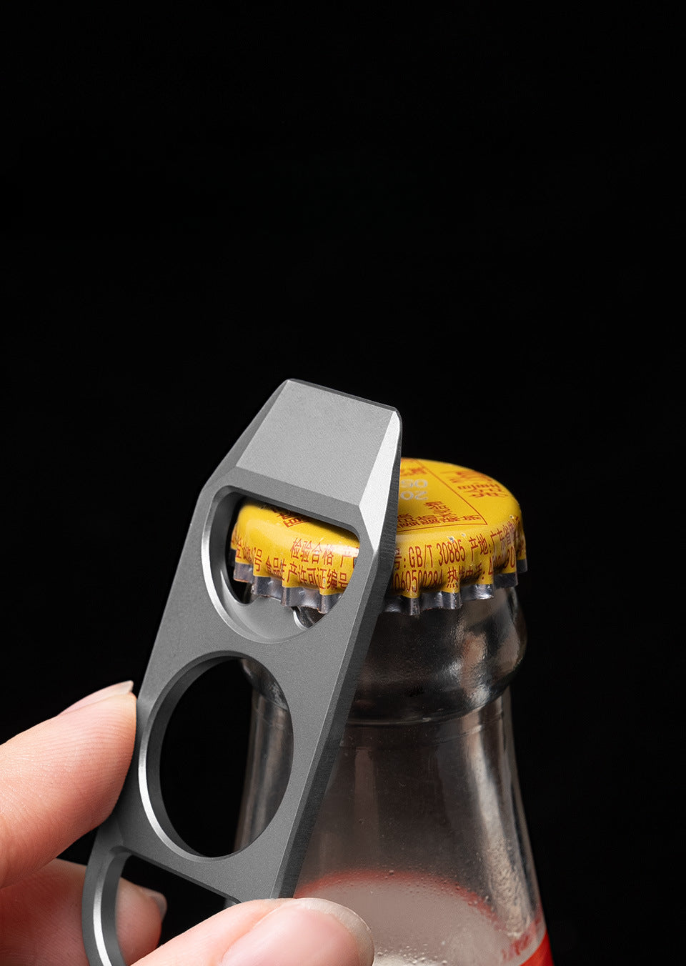 Titanium Mini Multi-Tool Keychain with Pry Bar and Bottle Opener
