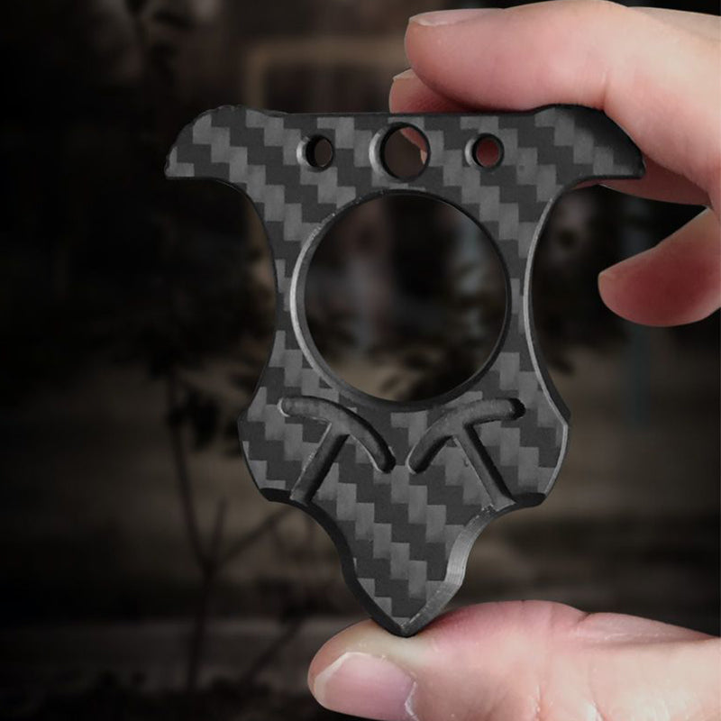 Single-Finger Carbon Fiber Knuckle Duster Protector