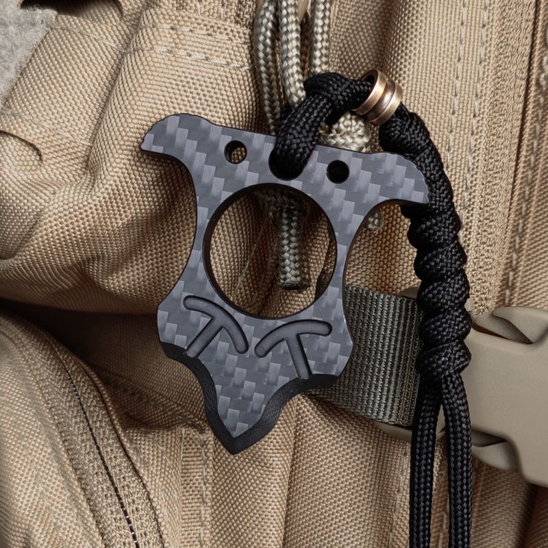 Single-Finger Carbon Fiber Knuckle Duster Protector