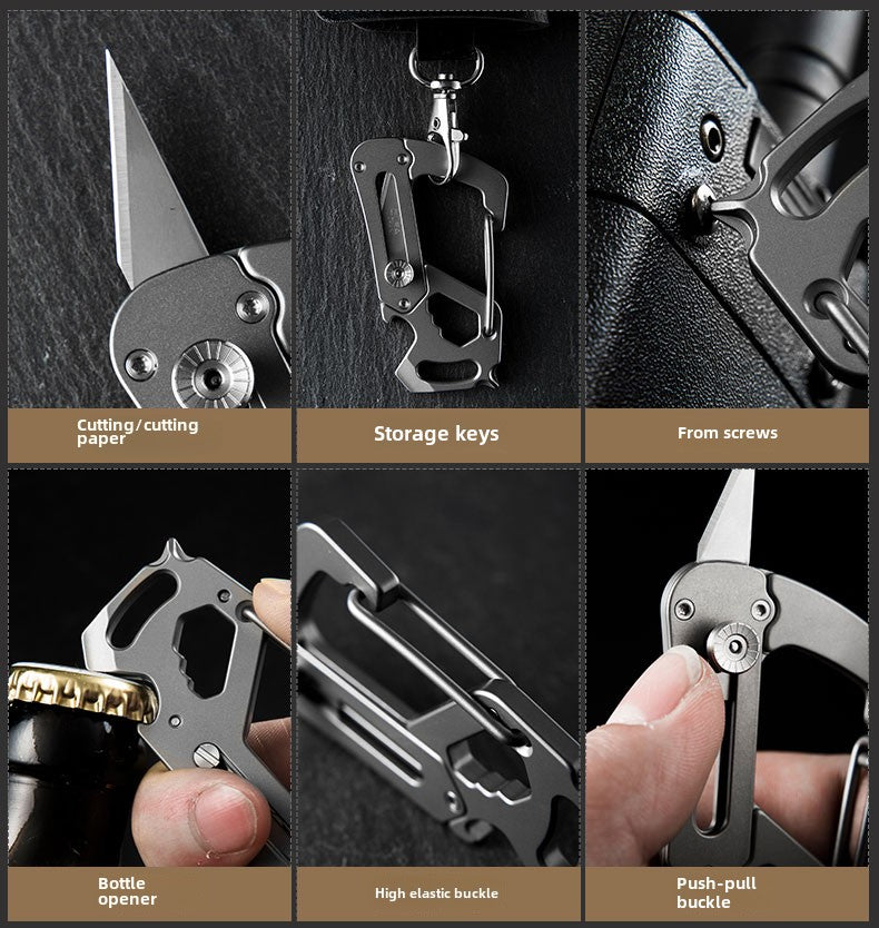 Titanium Key Multi-Tool Fob Knife