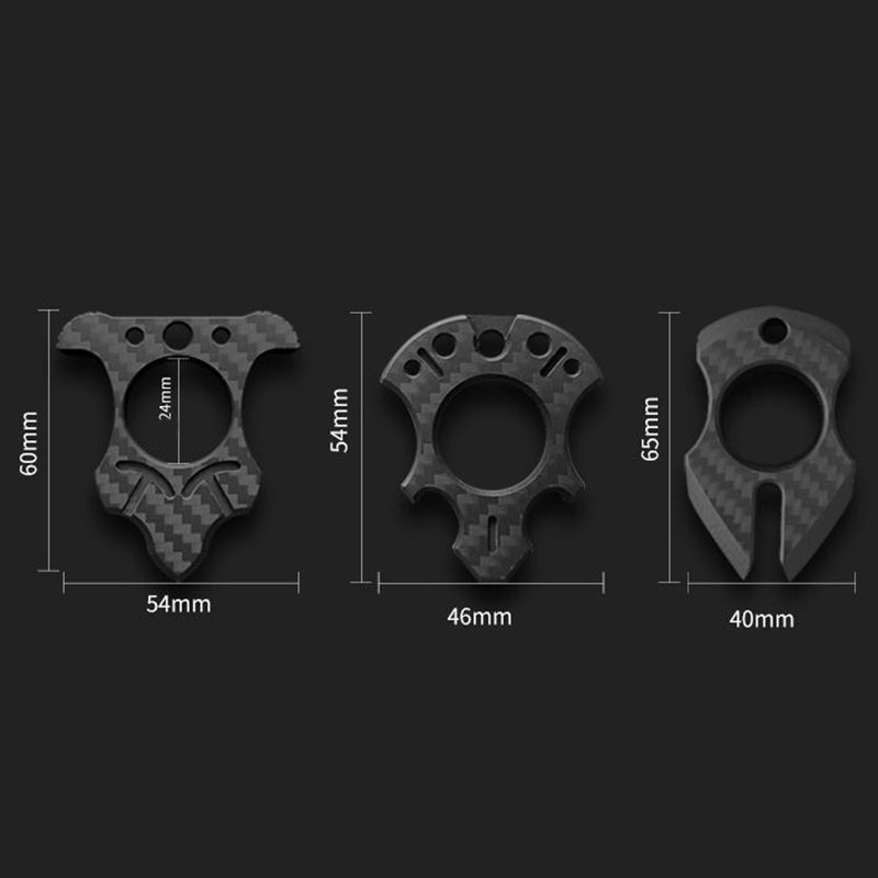 Single-Finger Carbon Fiber Knuckle Duster Protector