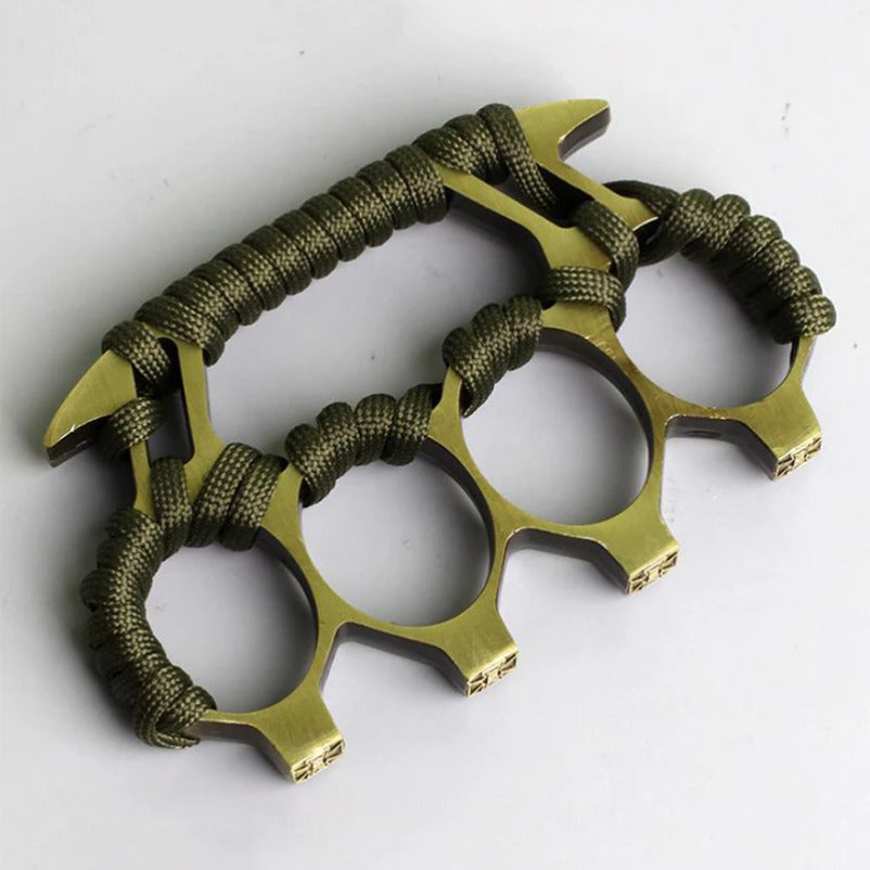 Solid Metal Brass Knuckle Duster Four Finger Safety Device