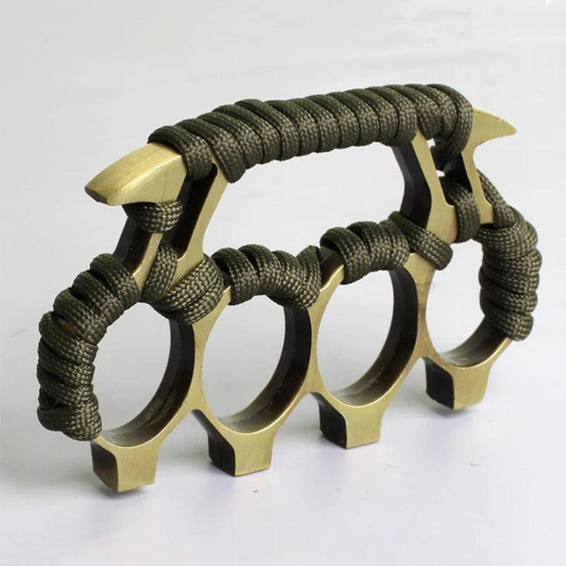 Solid Metal Brass Knuckle Duster Four Finger Safety Device