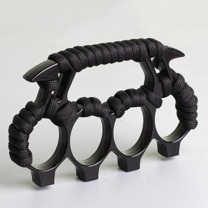 Solid Metal Brass Knuckle Duster Four Finger Safety Device
