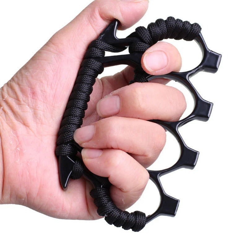 Solid Metal Brass Knuckle Duster Four Finger Safety Device