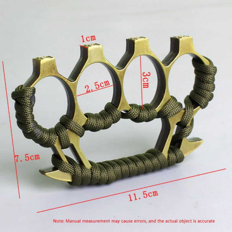 Solid Metal Brass Knuckle Duster Four Finger Safety Device