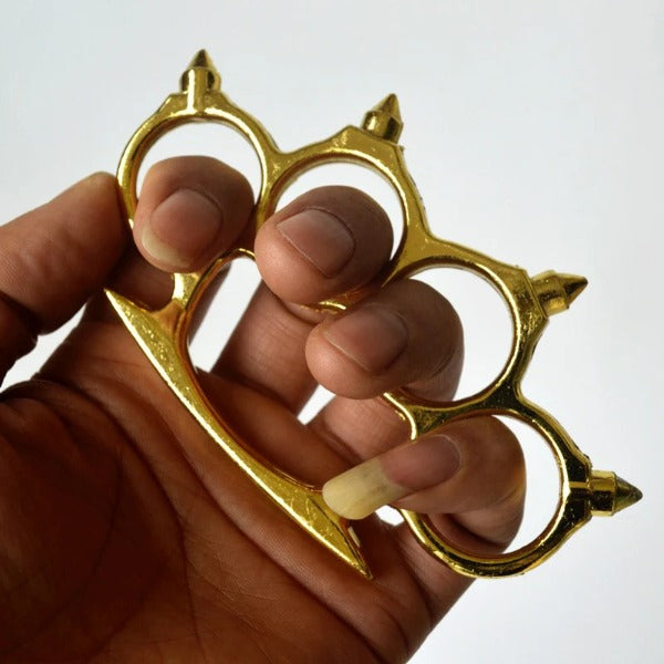 Self-Defense Hedgehog Brass Knuckles Duster Designed for EDC Use