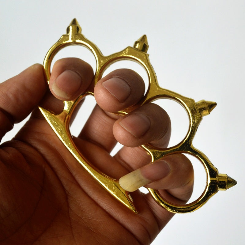 Self-Defense Hedgehog Brass Knuckles Duster Designed for EDC Use