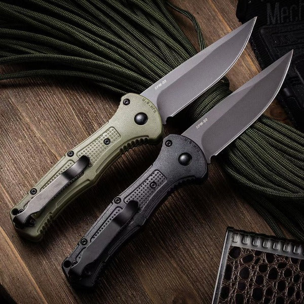D2 Blade Nylon Fiber Handle Pocket Folding Knife for Outdoor Hunting