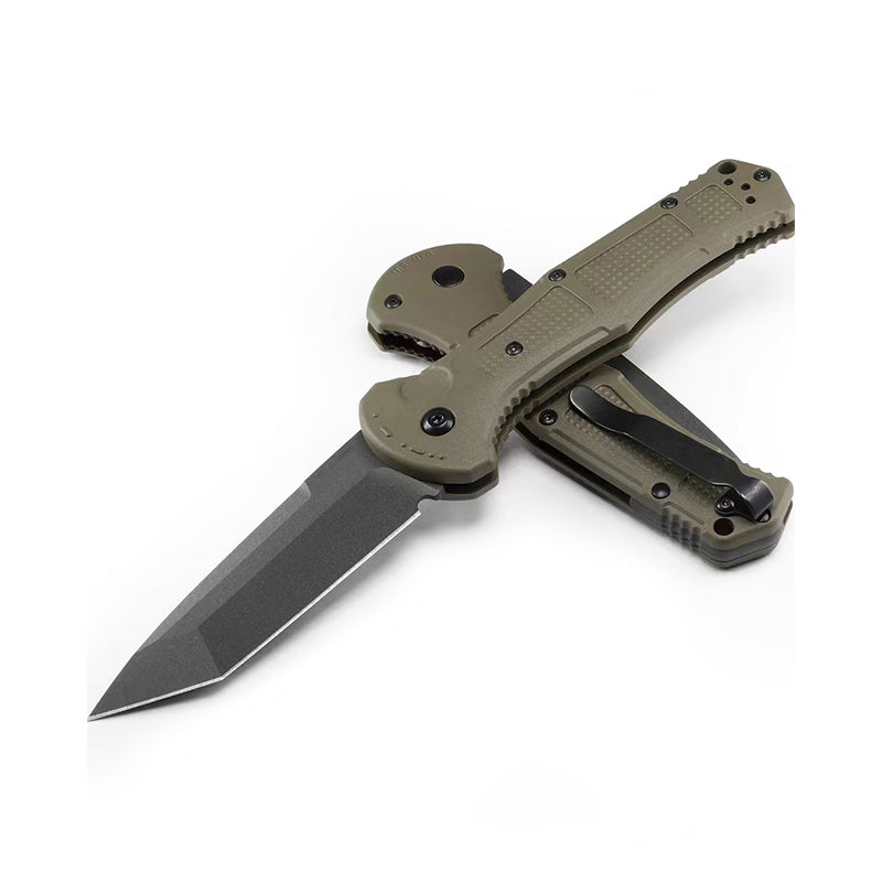 D2 Blade Nylon Fiber Handle Pocket Folding Knife for Outdoor Hunting