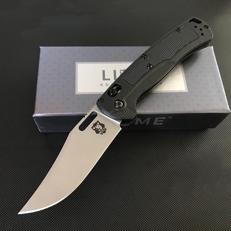 Liome Tactical Nylon Grip Folding Knife for Outdoor Survival