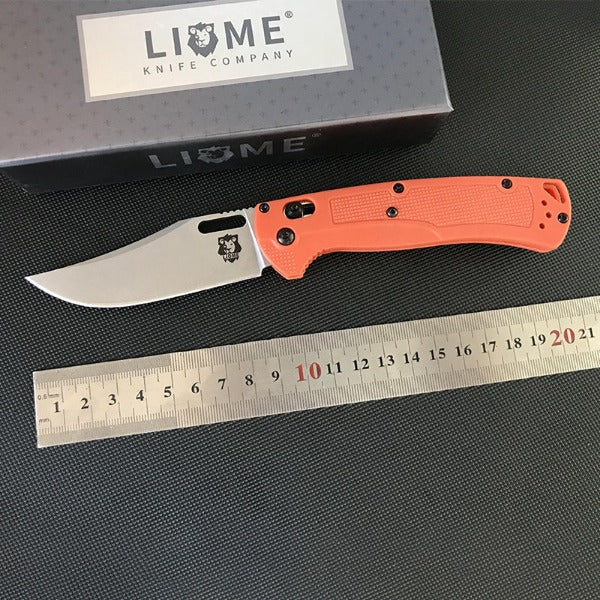 Liome Tactical Nylon Grip Folding Knife for Outdoor Survival