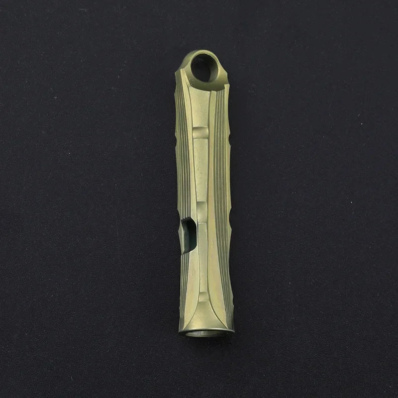 Portable Titanium Survival Whistle High Decibel Outdoor Tag