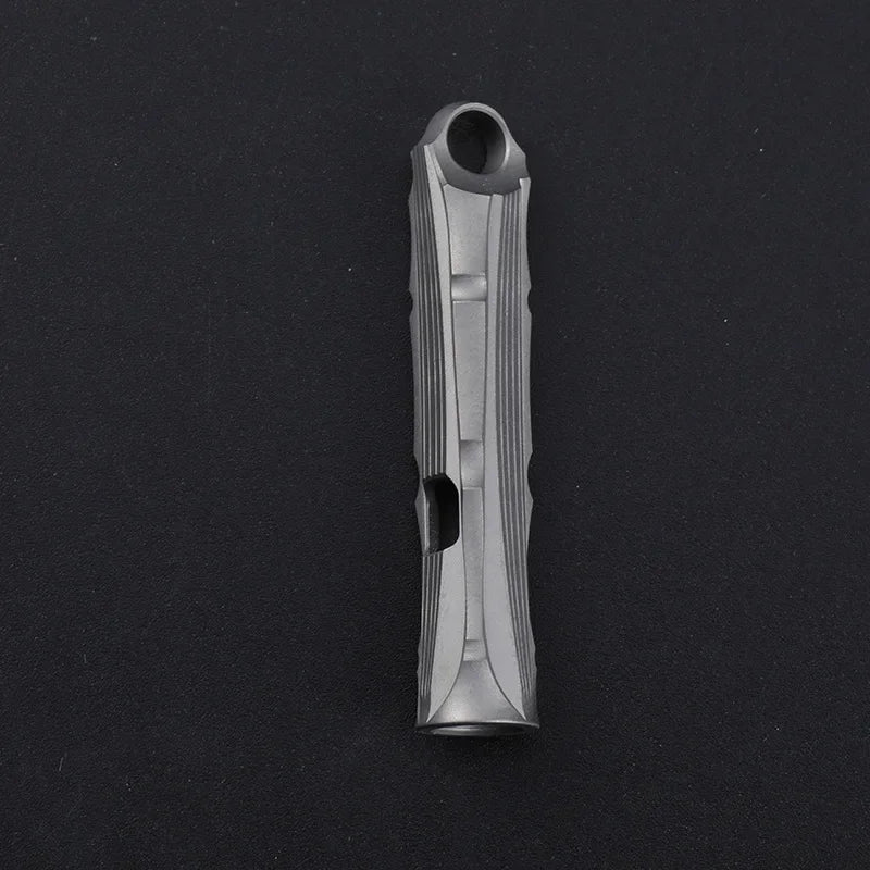 Portable Titanium Survival Whistle High Decibel Outdoor Tag