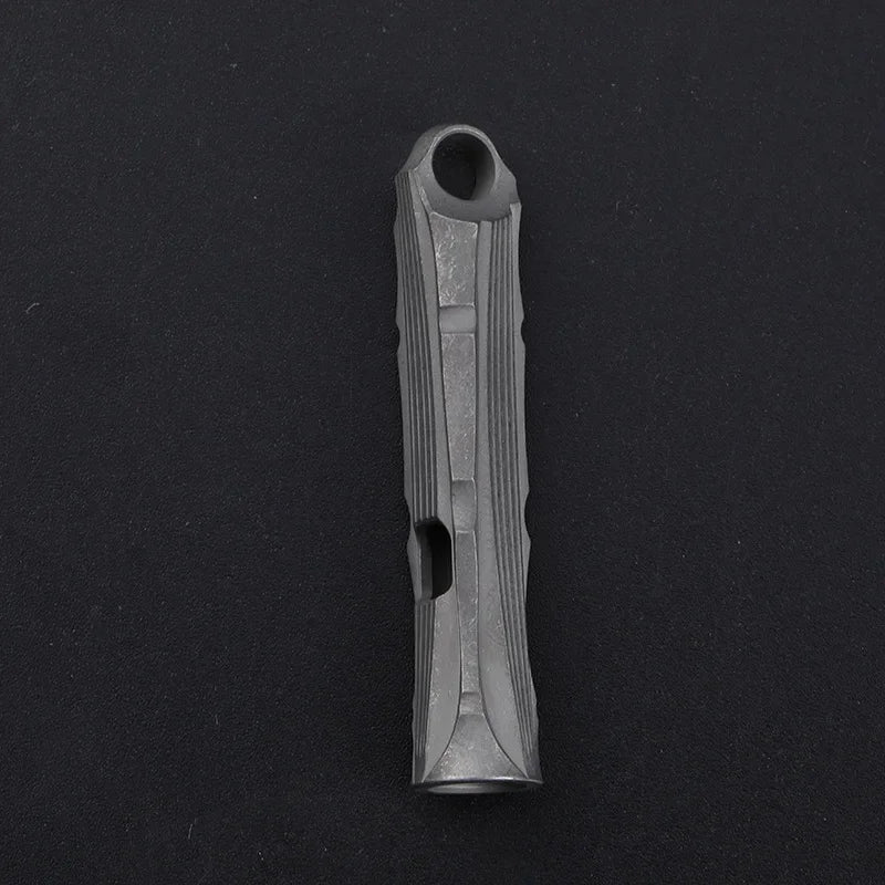 Portable Titanium Survival Whistle High Decibel Outdoor Tag