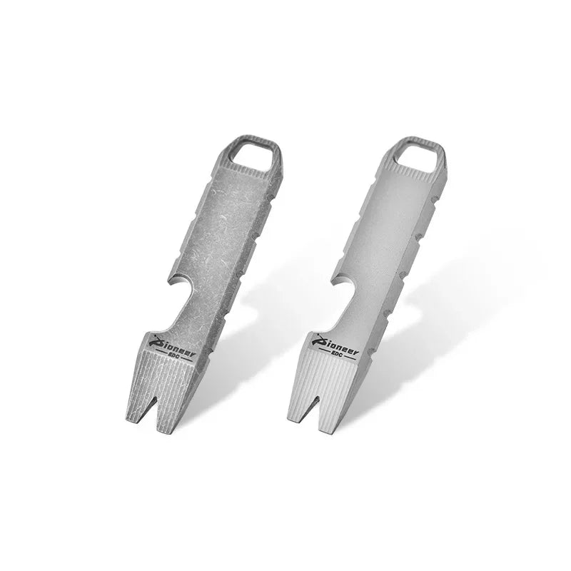 Mini Titanium Alloy Crowbar Opener EDC Hanging Tool