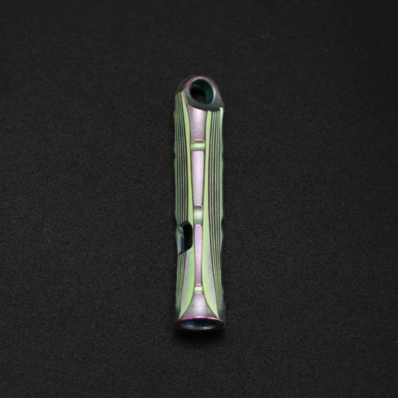 Portable Titanium Survival Whistle High Decibel Outdoor Tag