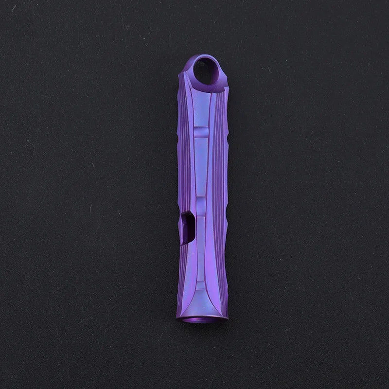 Portable Titanium Survival Whistle High Decibel Outdoor Tag