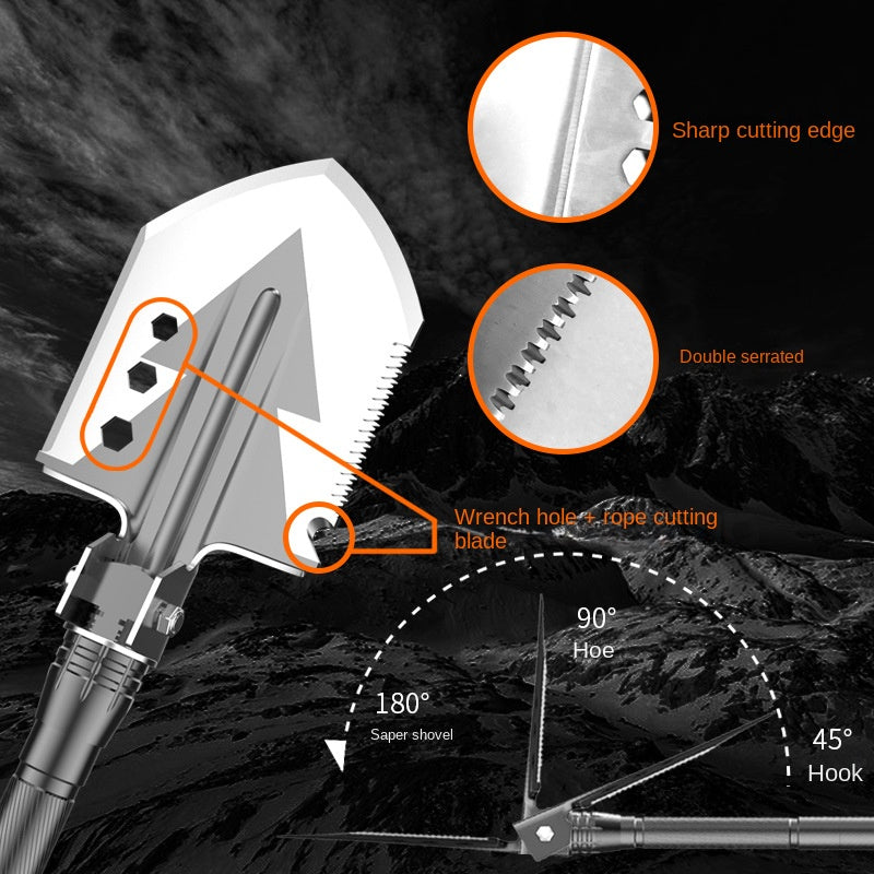 Soldier Shovel Multifunctional Survival Tool for Outdoor Adventures