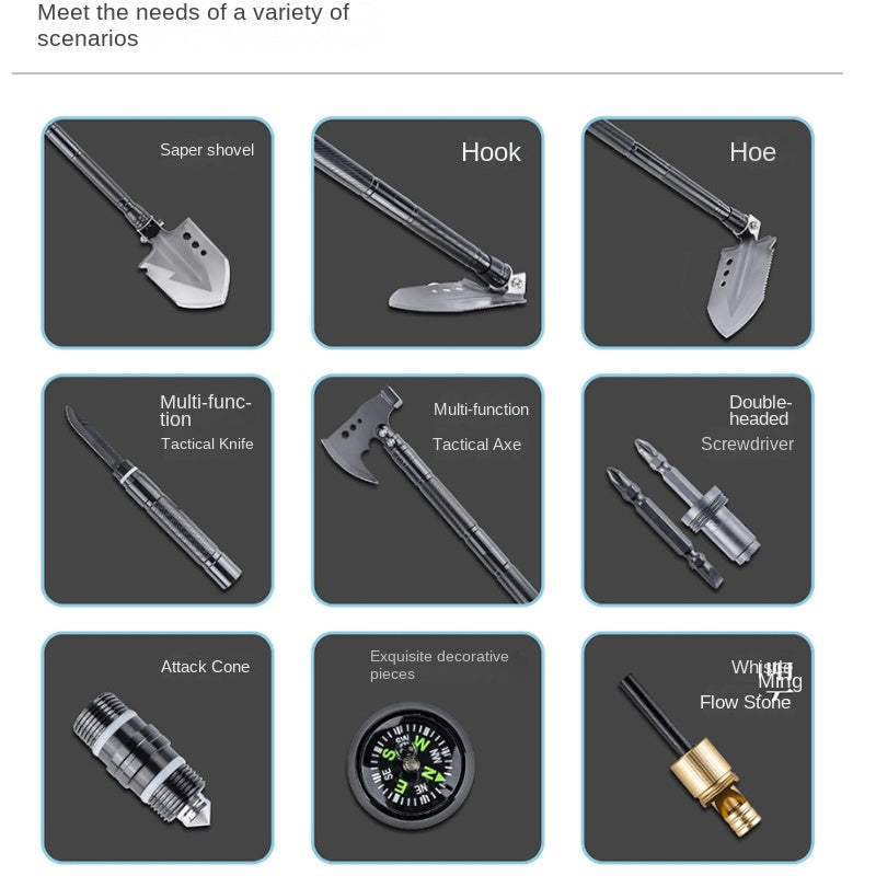 Soldier Shovel Multifunctional Survival Tool for Outdoor Adventures