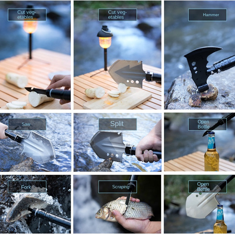 Soldier Shovel Multifunctional Survival Tool for Outdoor Adventures