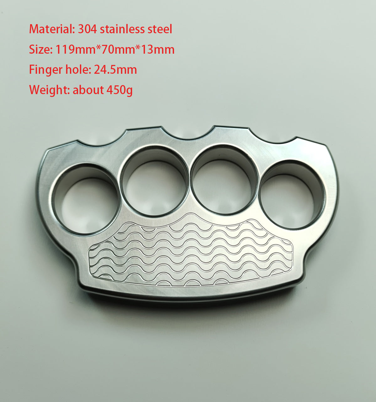 Solid Steel Defender Knuckle Duster for Self-Protection
