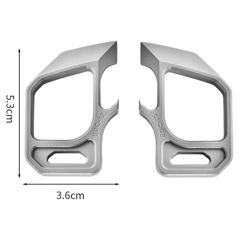 Titanium Guard Knuckle Duster Equipped with Bottle Opener Function