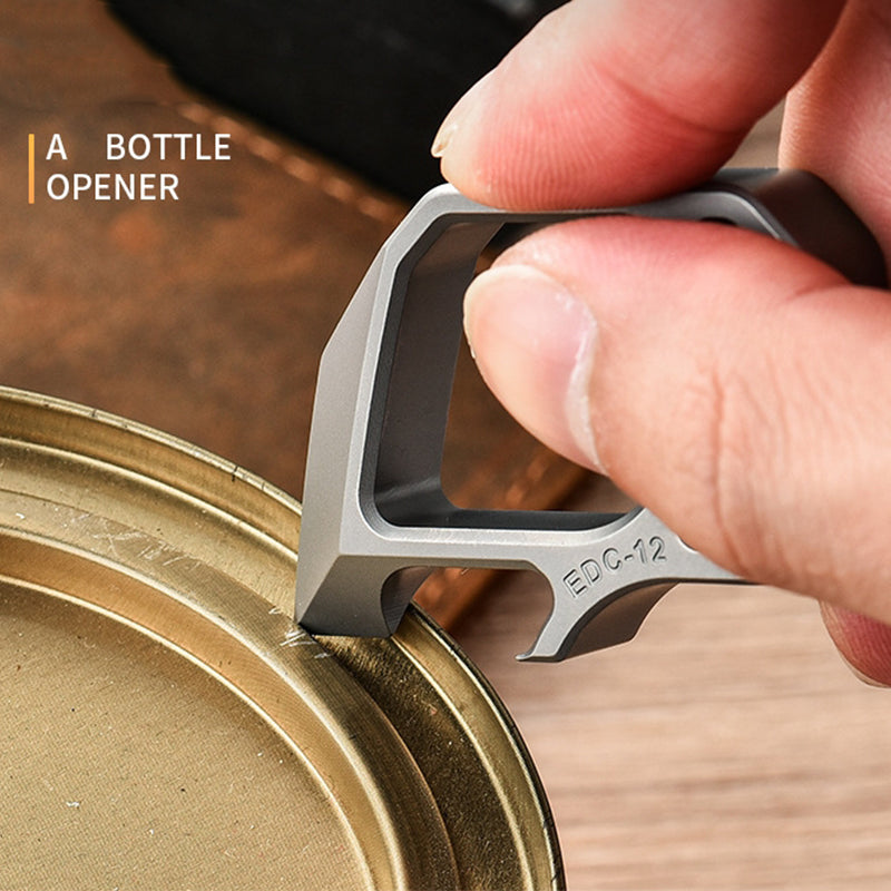 Titanium Guard Knuckle Duster Equipped with Bottle Opener Function