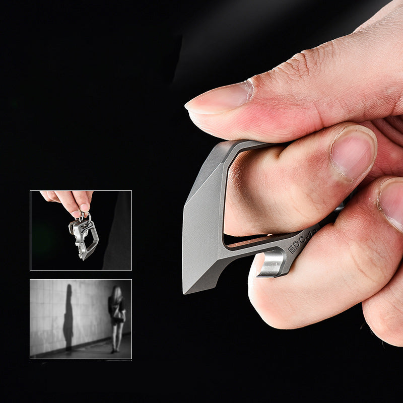 Titanium Guard Knuckle Duster Equipped with Bottle Opener Function