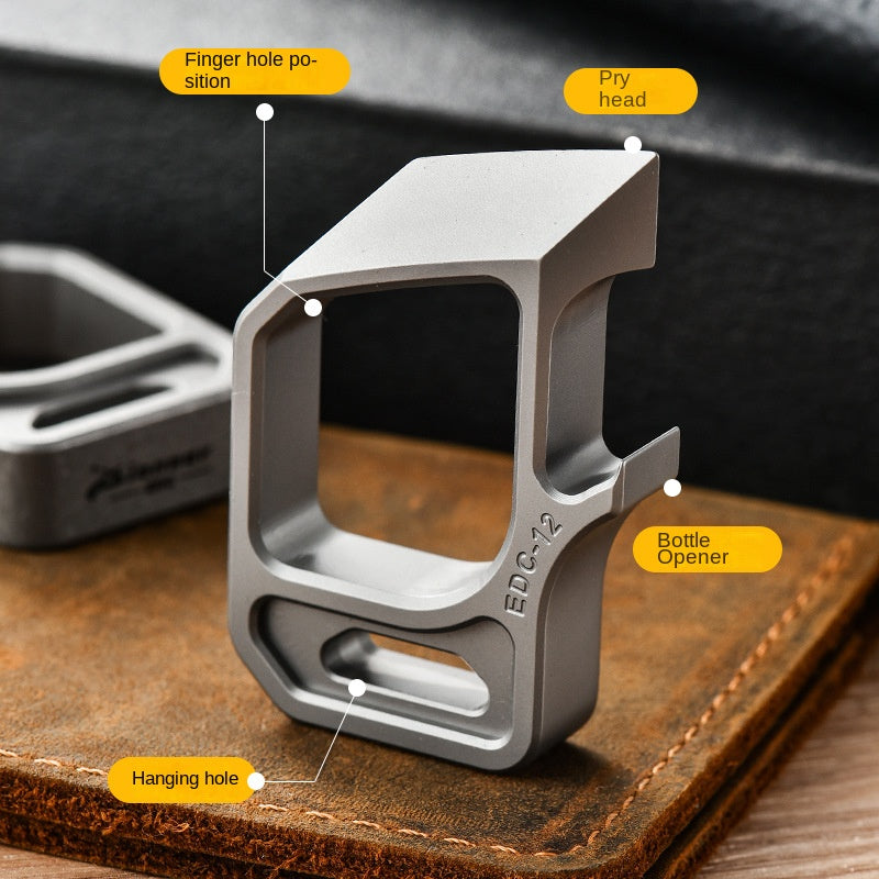 Titanium Guard Knuckle Duster Equipped with Bottle Opener Function