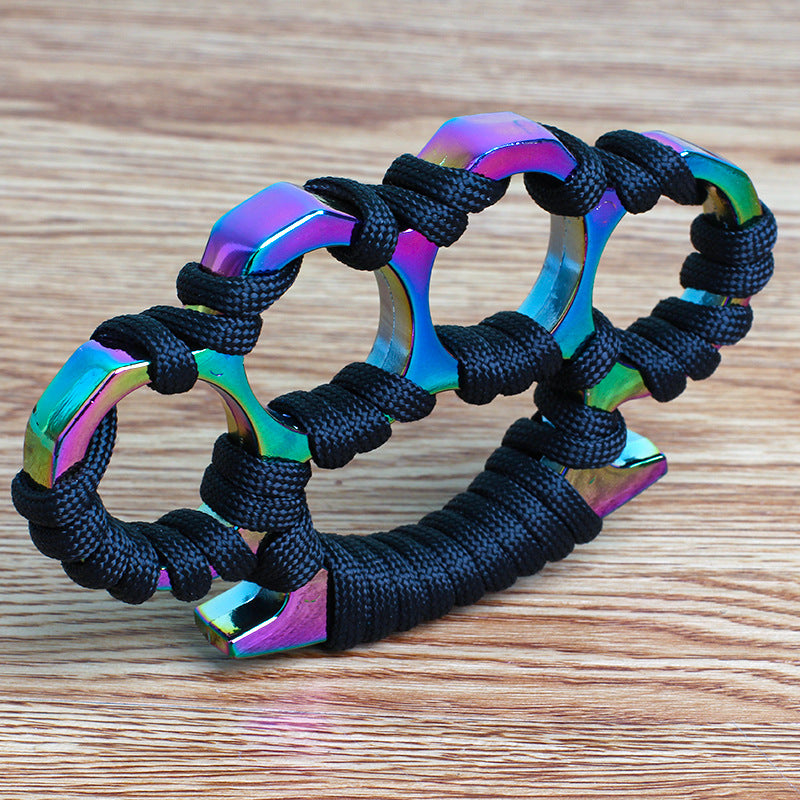 Rope-Wrapped Knuckle Duster Four-Finger Protector