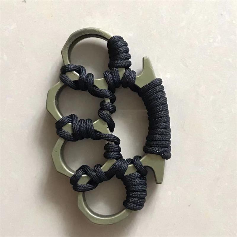 Rope-Wrapped Knuckle Duster Four-Finger Protector