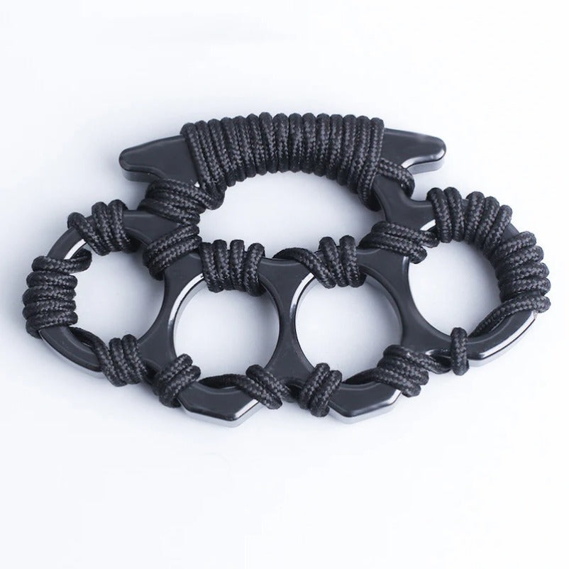 Rope-Wrapped Knuckle Duster Four-Finger Protector