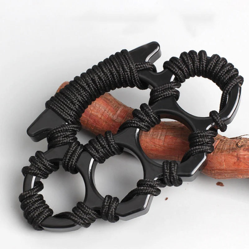 Rope-Wrapped Knuckle Duster Four-Finger Protector