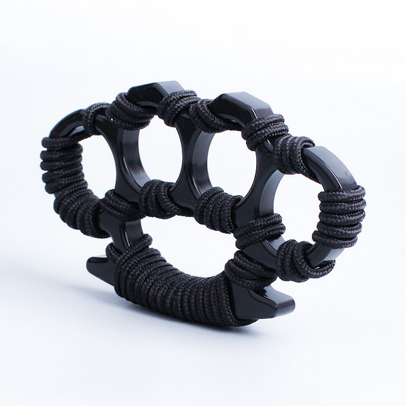 Rope-Wrapped Knuckle Duster Four-Finger Protector