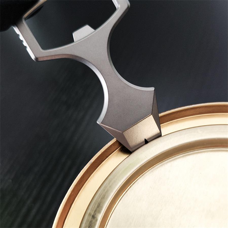 Handheld Crowbar-Style Bottle Opener and Emergency Glass Breaking Tool