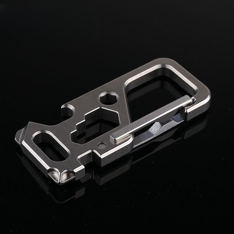 Titanium Key Ring Multi-Tool Carabiner Outdoor Gear