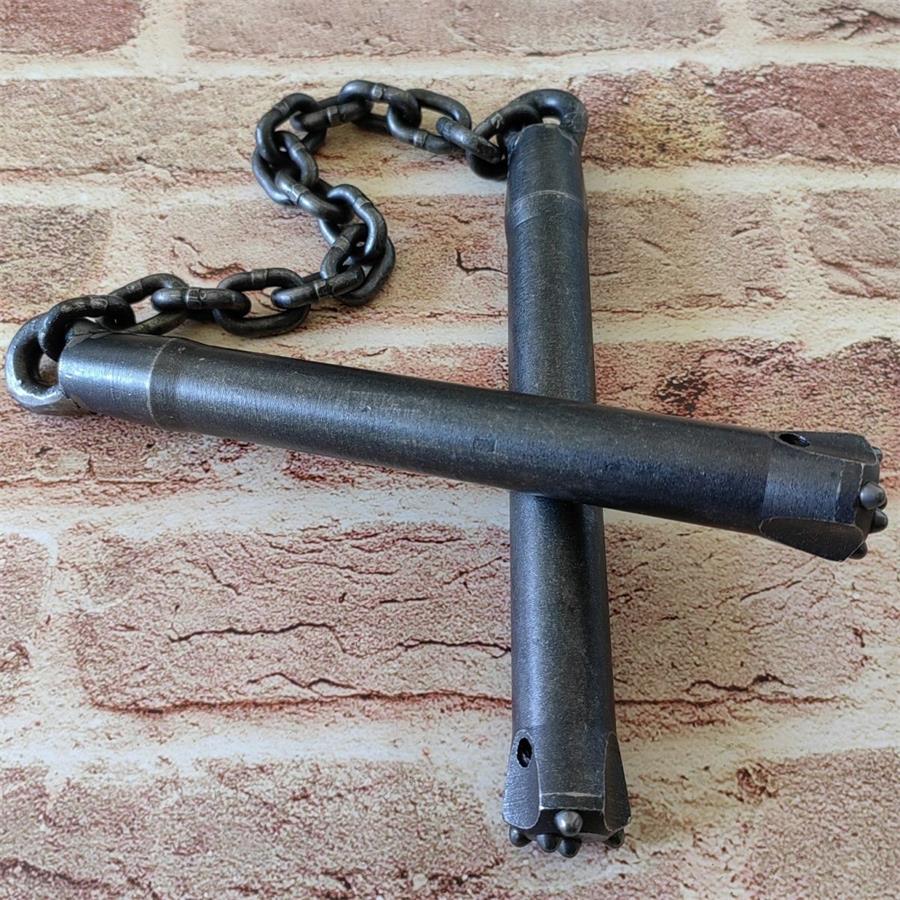 Premium Tungsten Steel Nunchucks with Heavy Handles for Window Breaking