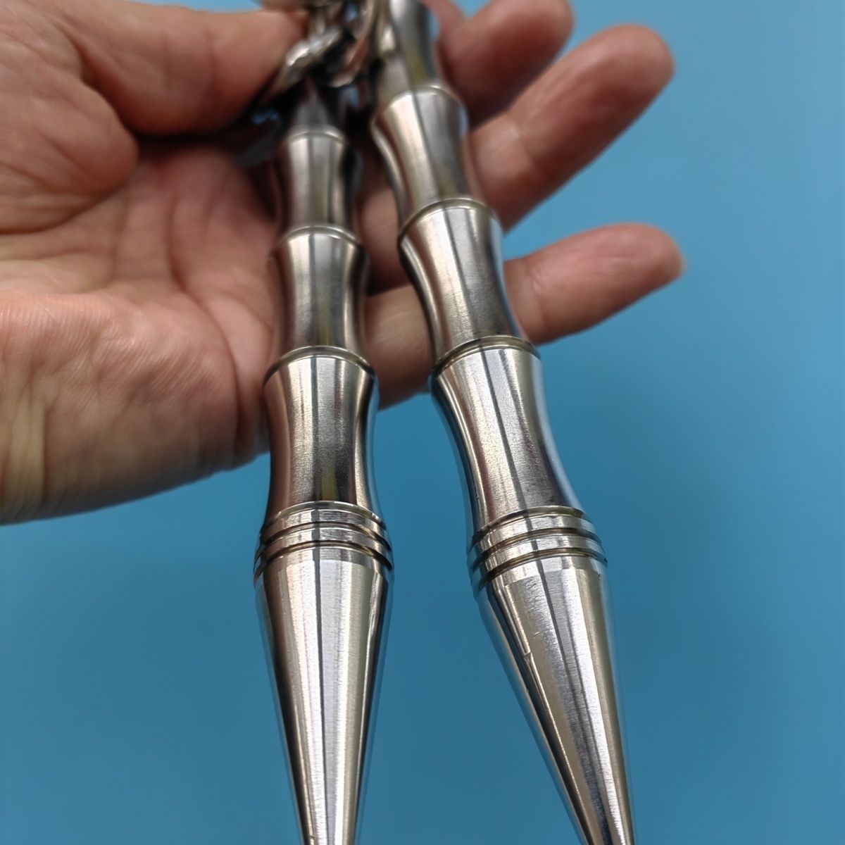 Hardened Steel Nunchaku On-the-Go Self-defense