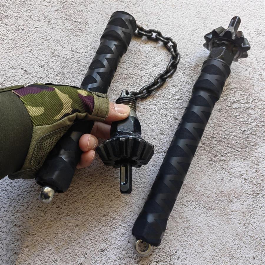 Versatile Self-Defense Baton and Window Breaking Hammer