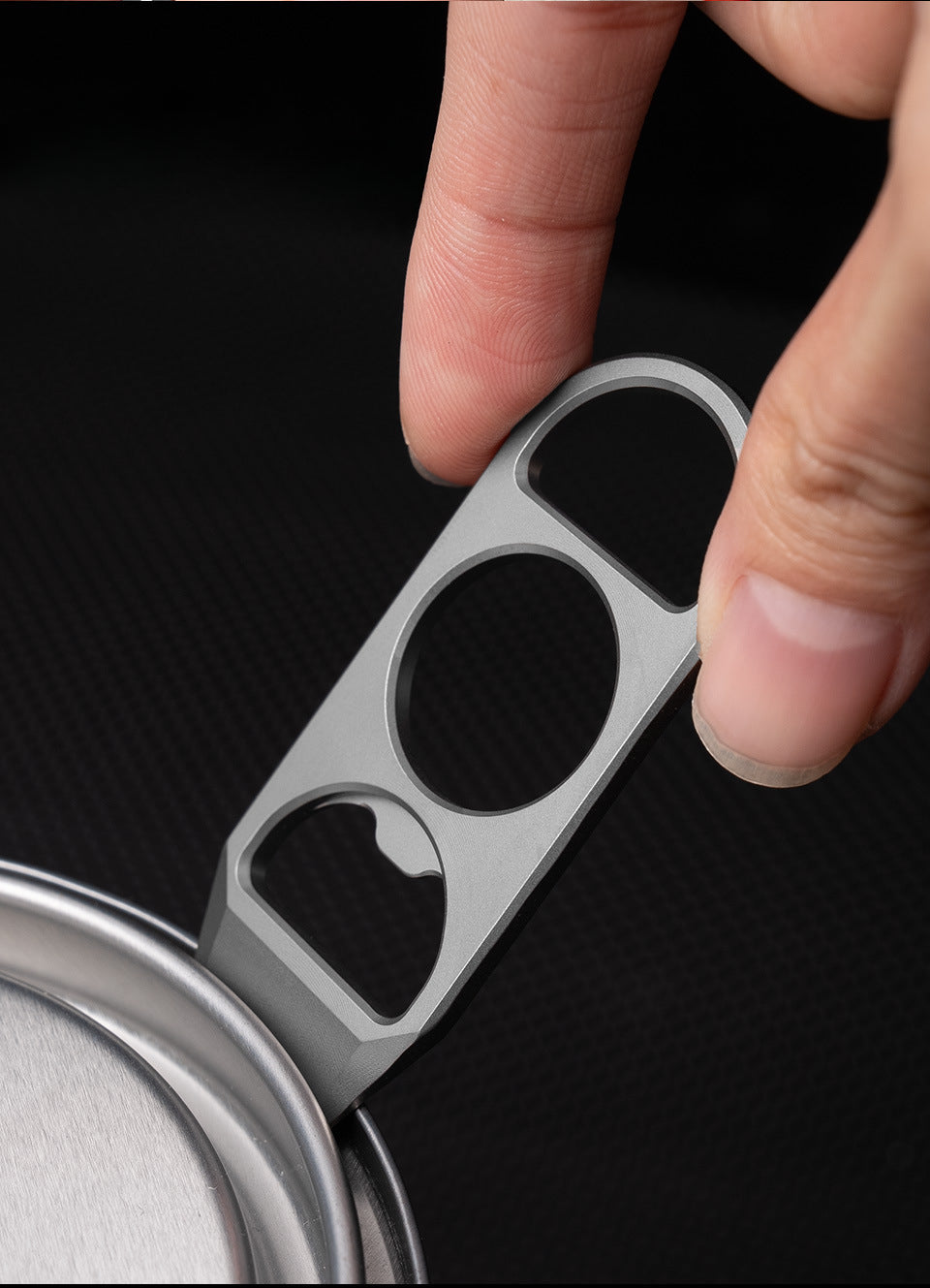 Titanium Mini Multi-Tool Keychain with Pry Bar and Bottle Opener