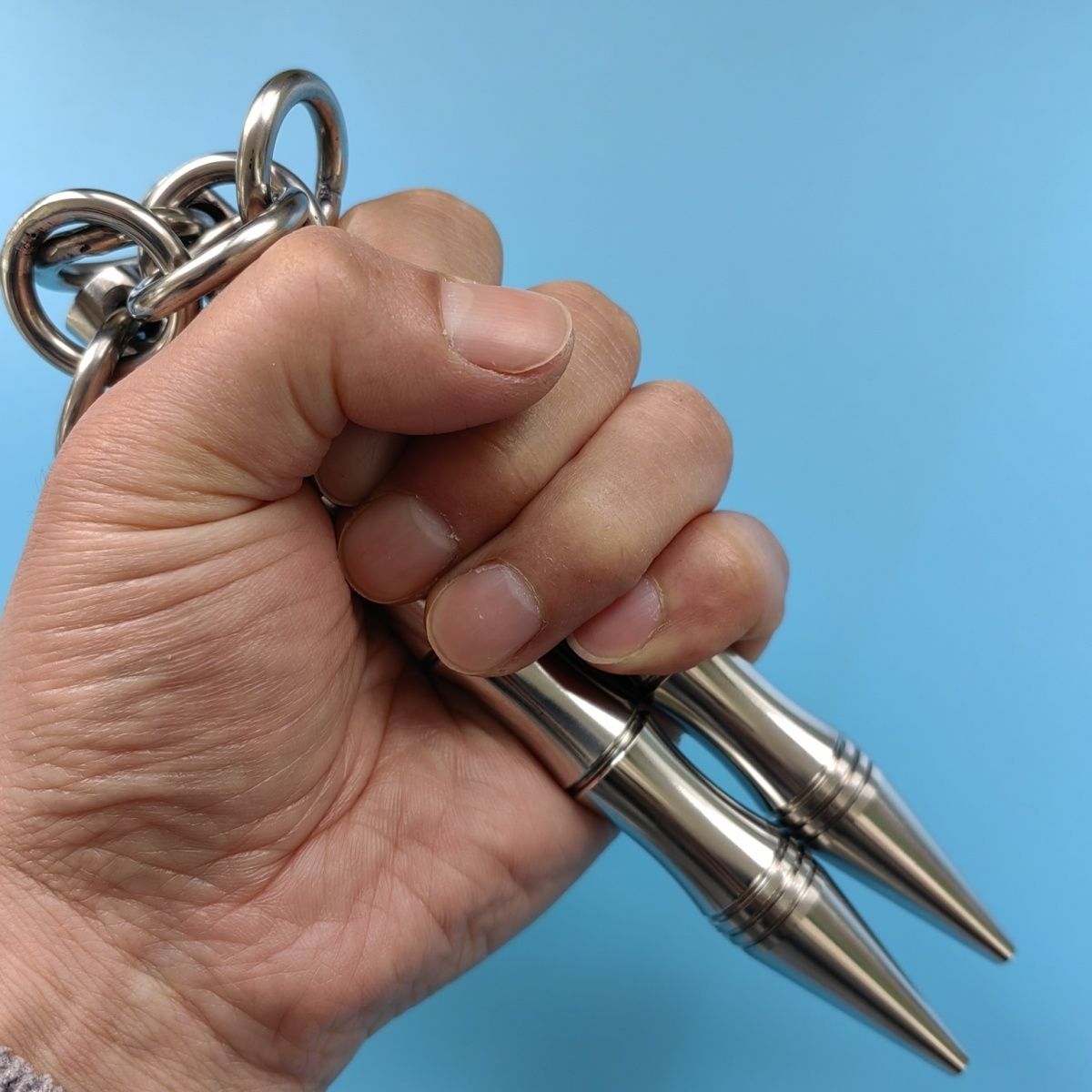 Hardened Steel Nunchaku On-the-Go Self-defense
