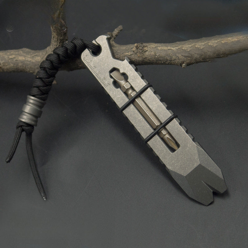 Titanium Work Tool Wrench and Pry Bar