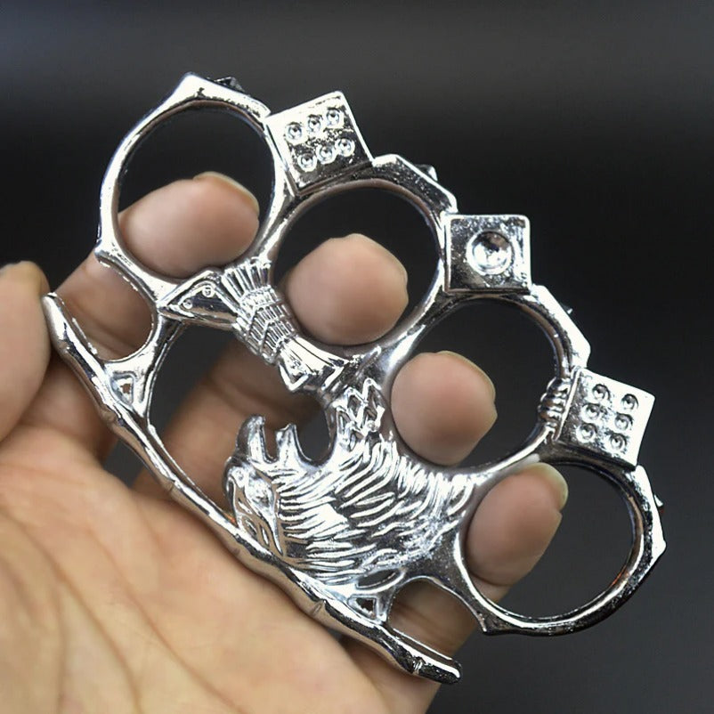 Eagle Guard Metal Knuckle Duster for Breaking Glass in Emergencies